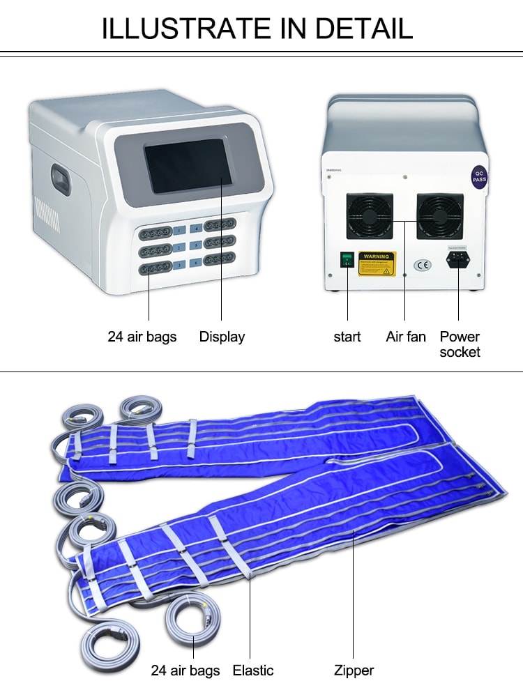 リンパマッサージ用24エアバッグプレッソセラピースナスーツ