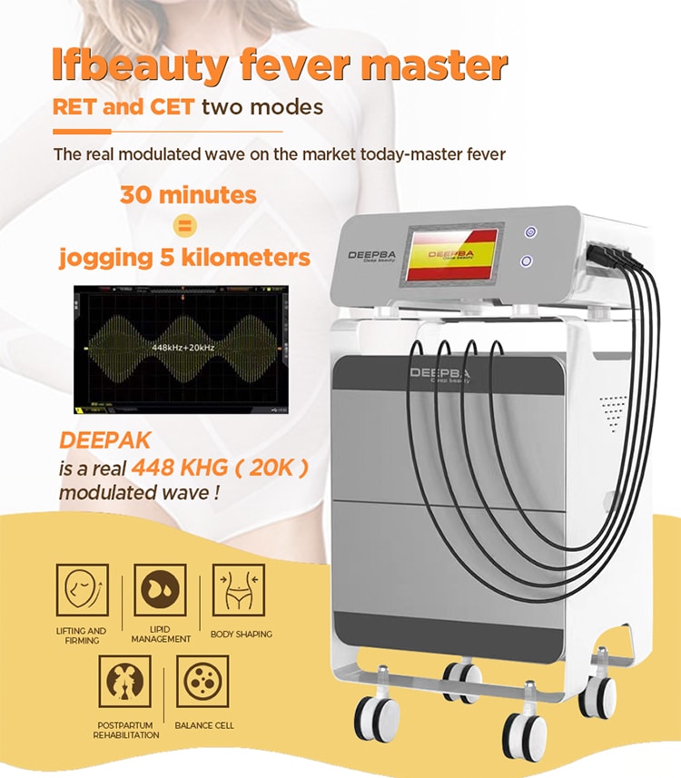 回転 RF RET 448KHZ ジアテルミー療法 減量 スリミング ボディ シェーピング フェイシャル リフティング ビューティー マシン