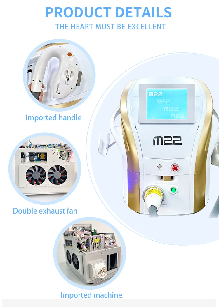 IPL OPT 肌の若返りルーメン M22 マシン凝固点 aopt レーザー脱毛装置デバイス